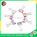 25mm colorful heat transfer printed custom paper binder clips